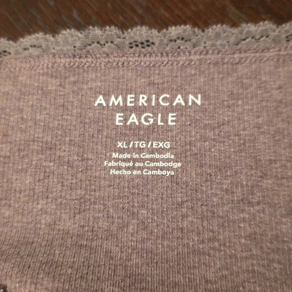 Bundle Of 2 American Eagle Tanks Top in Washed Brown and Chocolate Brown XL - Picture 4 of 9